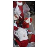 Santa figures,  various styles and makes
