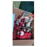 Christmas home decor, goose figurines ,sleigh,