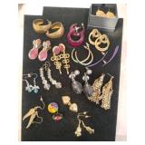 Lot of vintage pierced earrings