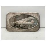 Spirit of St Louis .999 troy ounce silver bar
