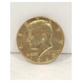 1969  Kennedy half dollar (Gold toning)