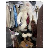Signed Santa sculpture piece