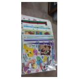 Window sticker large amount of varous toon window