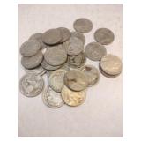 25 buffalo head nickels (no dates)