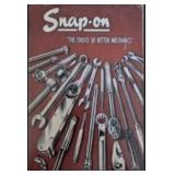 metal Sign. snap on tools. 12" tall