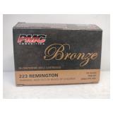 PMC bronze 223 Remington FMJ-BT 55 grain 20