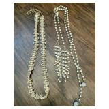 2 vintage beaded belts