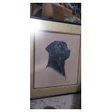 Black lab print by Bob Carney