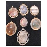 7 stone like pendants