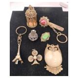 Vintage jewels keychains, pendants