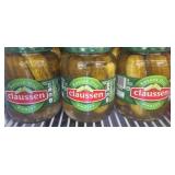 3 jars of claussen whole dill pickles