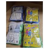 Disposable Rain Coats 8 Adult & 8 Children