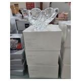 4 Mikasa Peppermint clear candy dishes 5 1/2"