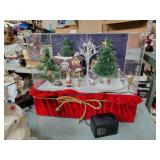 Electric Christmas Village 9x14x12