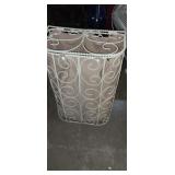 Metal wire style cloths hamper with hangers