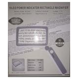 New led power rectangle magnifier