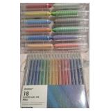Brand new 12ct oil gel crayons plus 18ct glitter