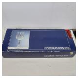 6 Cristal d'arques wine glasses