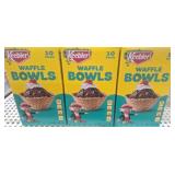 3- 10ct boxes of keebler waffle bowls