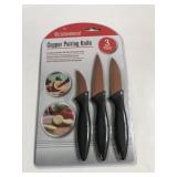 3 pack Copper paring knives