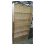 Wooden bookshelf with 5 wooden shelves 72x36x10in