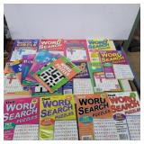 Lots of word search and word puzzles books