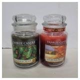2 Yankee candles balsam&cedar and nature's