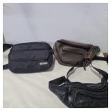 3 fanny packs travelon, Doma, and unmarked