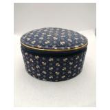 Cloth zip small jewelry box with contents