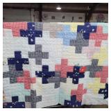 Handmade patchwork quilt almost done needs edge