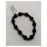 Genuine black onyx bracelet