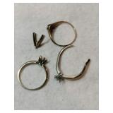 14k Scrap gold rings marked 14k  .200oz