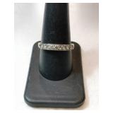 14k clearstone band ring Marked 14k size 9,