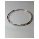 Silver bangle bracelet marked 925  Michael
