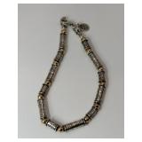 Silver bead  style bracelet marked 925    .405oz