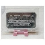 APMEX  .999 fine silver 1 oz bar