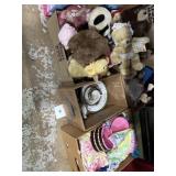 Kids plush animals, play sets, clothing