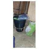 Resin /plastic garden owl and water hose