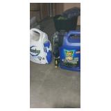 Raid bug barrier , and round up weed and grass