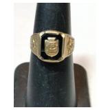 10 k 69 class ring Marked 10 k size  6     .165oz