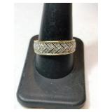 14k clearstone band ring Marked 14k size 10,