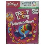 3- 11.1oz boxes of kellogs fruit loops cereal