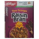 1 jumbo 2lb+ box of kellogs two scoops raisin