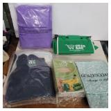 Storage bags, grocery cart bag, oven mitt set and