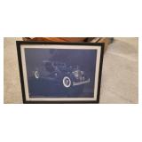 Framed Print of a 1934 Packard. Print is from