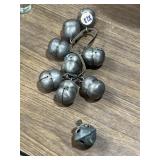 Japanese Shinto Style Bells on a leather string