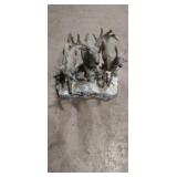 Danbury mint deer sculpture snow covered pass