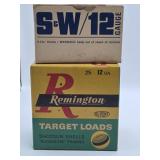 S & W and Remington 12 GA Shotgun Shells boxes