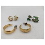 3 pairs of earrings