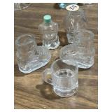 Miniature glass perfume, liqueur, candy bottles